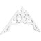 Ekena Millwork Pitch Amber Architectural Grade PVC Gable Pediment, 36"W x 18"H x 1"P (12/12) GPP036X018X100AMB - alternate 1